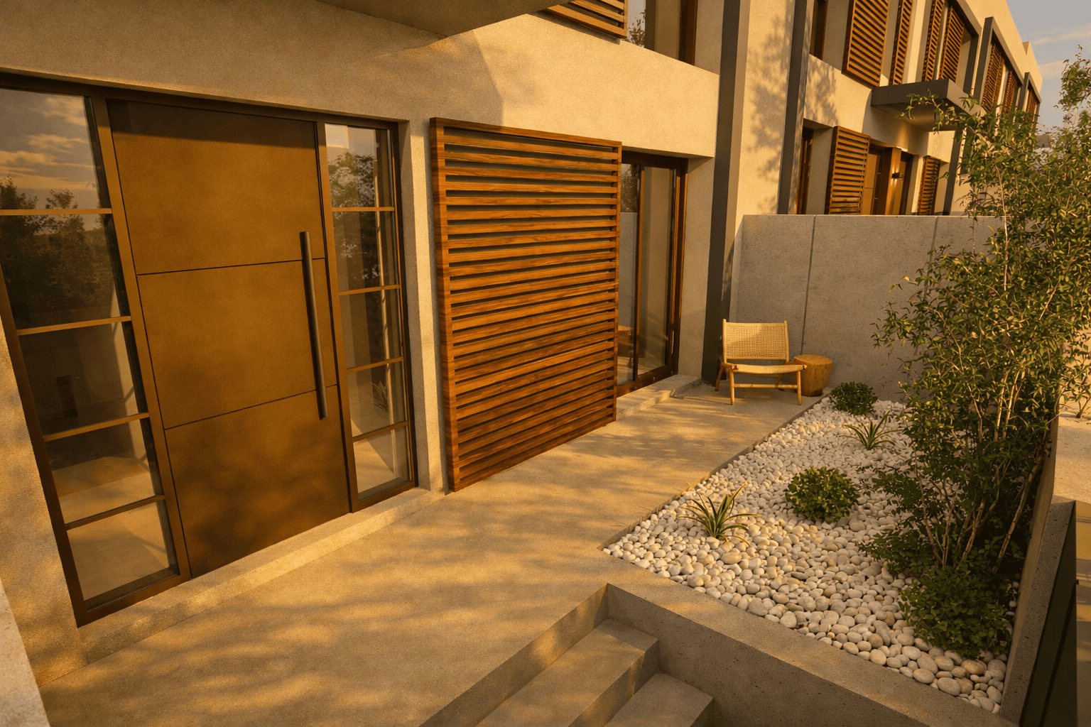 Render exterior dels habitatges de Can Verdaguer